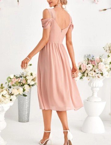 Rochie midi Shein, roz