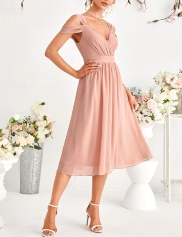 Rochie midi Shein, roz