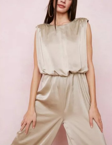 Salopetă lungă NASTY GAL, maro nisipiu