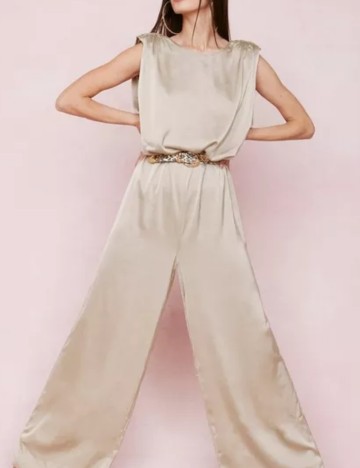 Salopetă lungă NASTY GAL, maro nisipiu