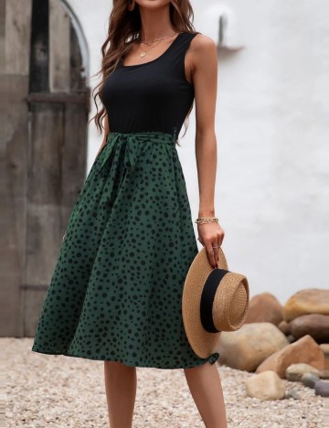 Rochie midi Shein, mix culori