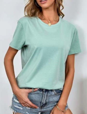 Tricou Shein, turcoaz