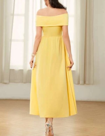 Rochie midi Shein, galben