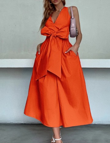 Rochie midi Shein, portocaliu