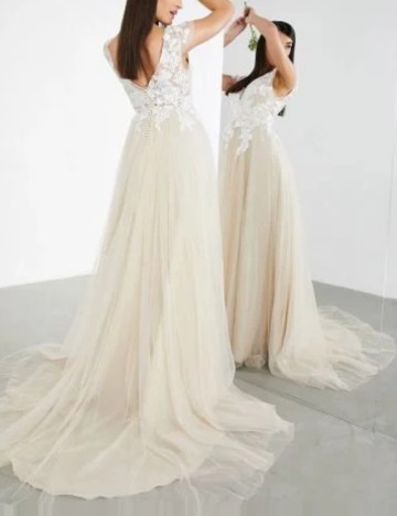 Rochie de ocazie și bridal ASOS, bej