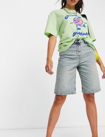 Pantaloni scurți de blugi Collusion, albastru