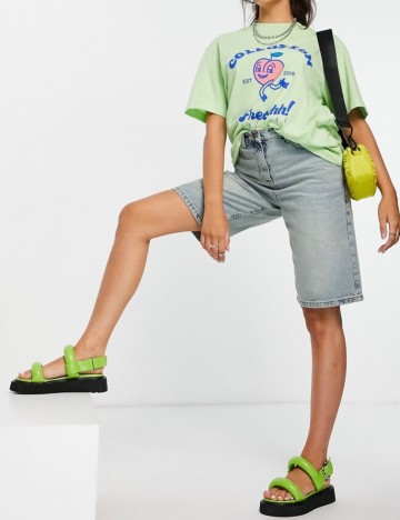 Pantaloni scurți de blugi Collusion, albastru