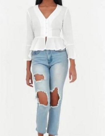 Cămașă Missguided, alb
