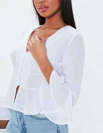 Cămașă Missguided, alb