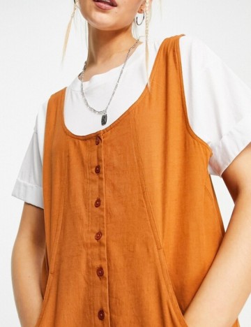 Salopetă lungă ASOS, maro