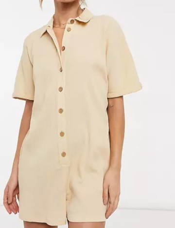 Salopetă scurtă ASOS, bej