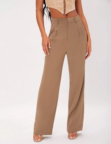 Pantaloni Office Shein, maro