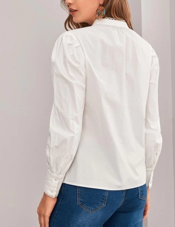 Cămașă casual Shein, alb