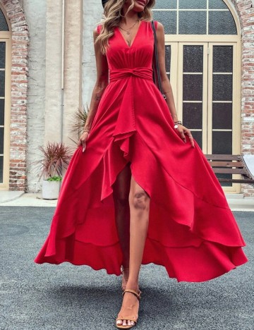 Rochie midi Shein, roșu