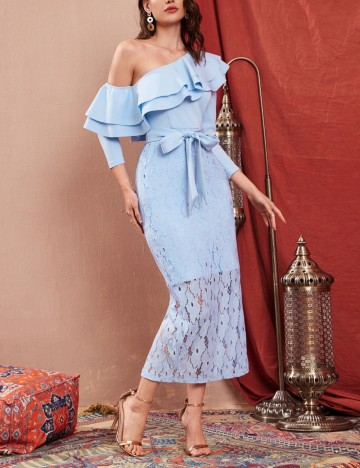 Rochie midi Shein, albastru