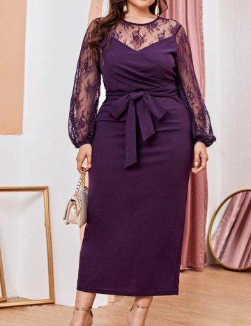 Rochie de ocazie Shein, mov