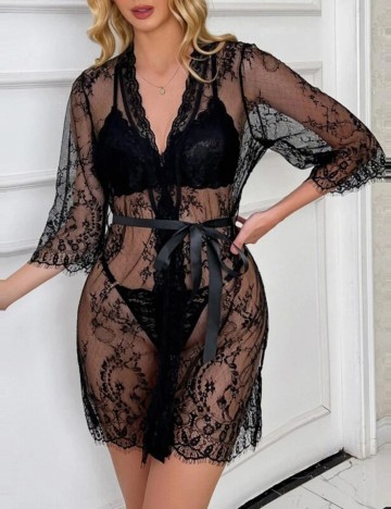 Halat de noapte Shein, negru