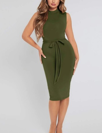 Rochie midi Shein, verde