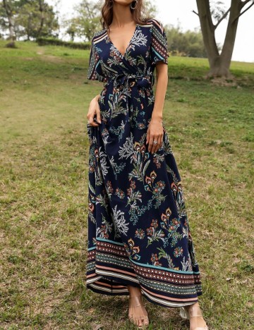 Rochie maxi Shein, mix culori
