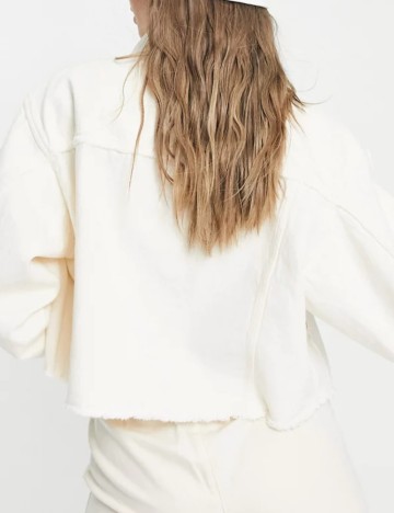 Jachetă WEEKDAY, crem