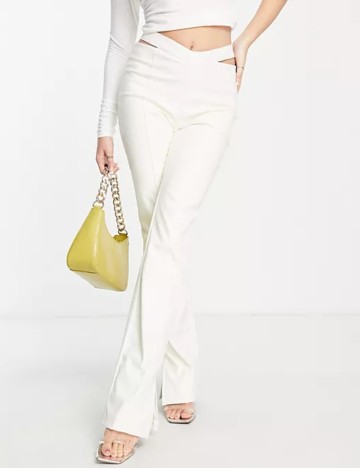 Pantaloni The Couture Club, crem