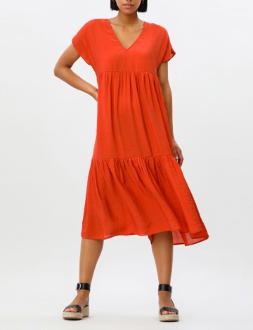 Rochie midi Lefties, cărămiziu