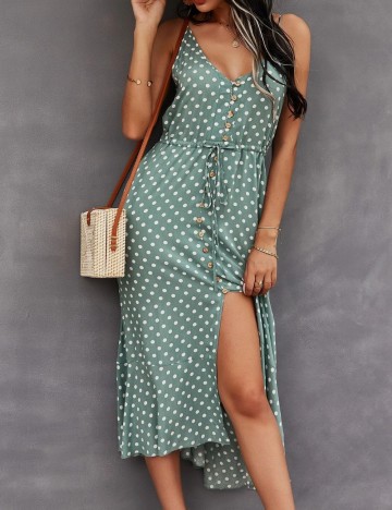 Rochie midi Shein, verde