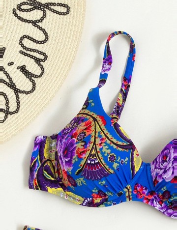 Costum de baie Shein, mix culori