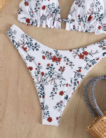 Costum de baie Shein, alb
