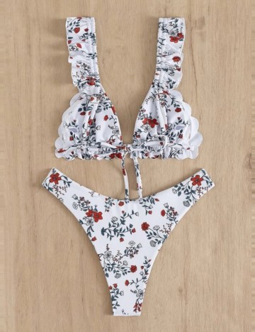 Costum de baie Shein, alb