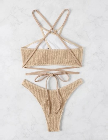 Costum de baie Shein, maro