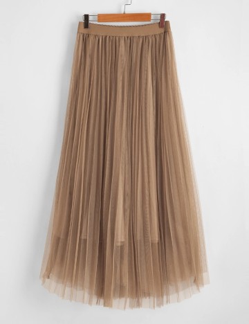 Fustă midi Shein, maro