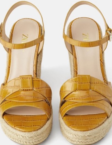 Sandale cu platformă Zara, mix culori