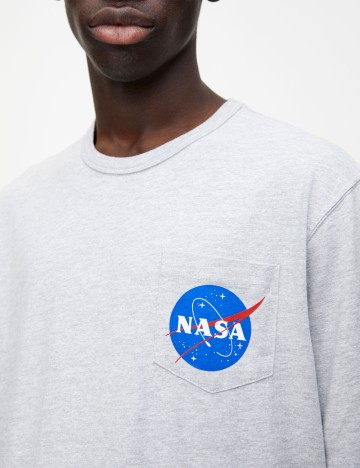Tricou Pull&Bear, gri