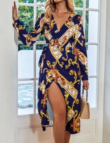 Rochie midi Shein, mix culori
