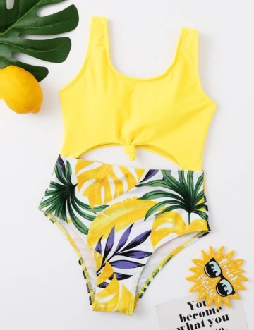 Costum de baie întreg Shein, mix culori