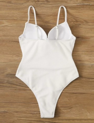 Costum de baie întreg Shein, alb