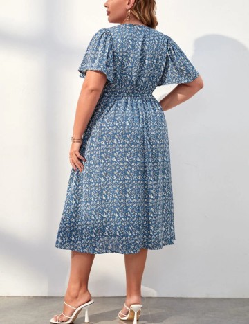 Rochie midi Shein Curve+, albastru