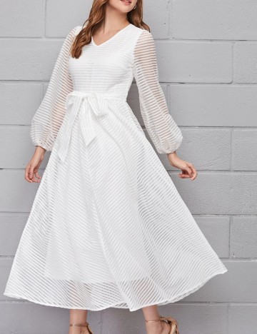 Rochie maxi Shein, alb
