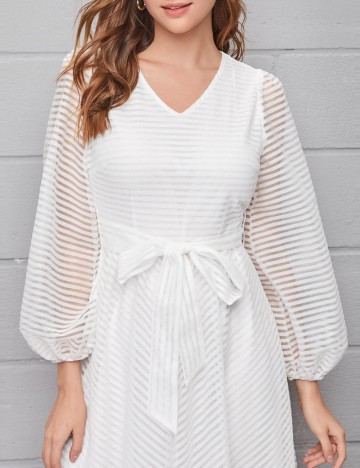 Rochie maxi Shein, alb