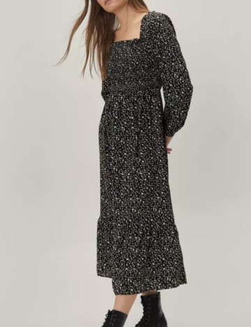 Rochie midi BRAVE SOUL, negru