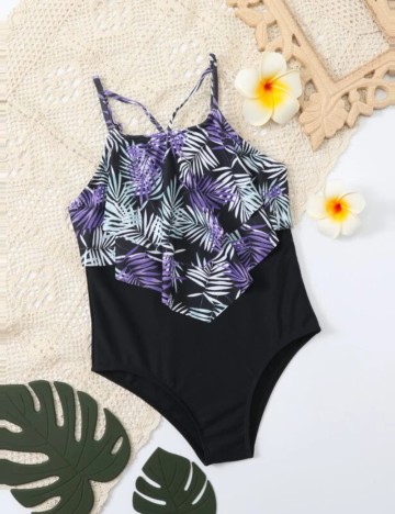 Costum de baie întreg Shein, mix culori