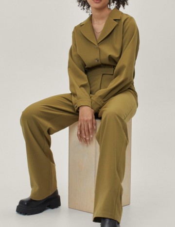 Salopetă lungă NASTY GAL, kaki