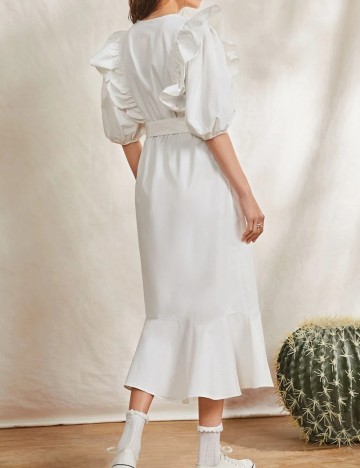 Rochie midi Shein, alb