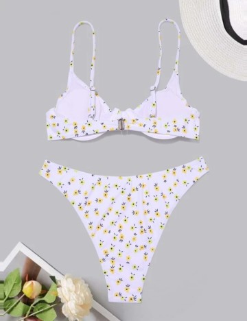 Costum de baie Shein, alb