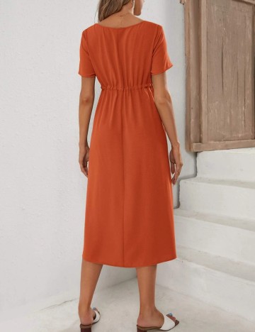Rochie midi Shein, cărămiziu