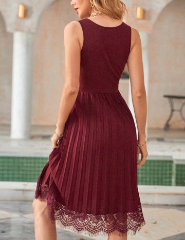 Rochie midi Shein, vișiniu