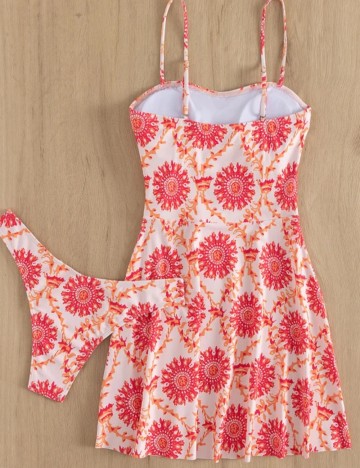 Costum de baie Shein, mix culori