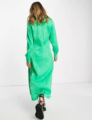 Rochie tip cămașă ASOS, verde