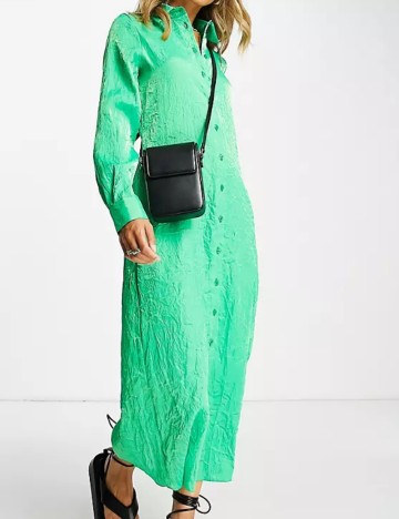 Rochie tip cămașă ASOS, verde